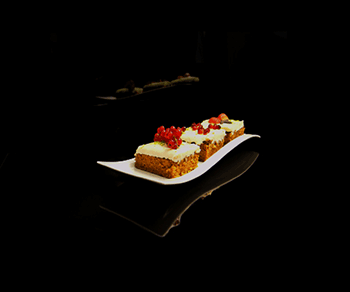 Carrot Cake with Berries